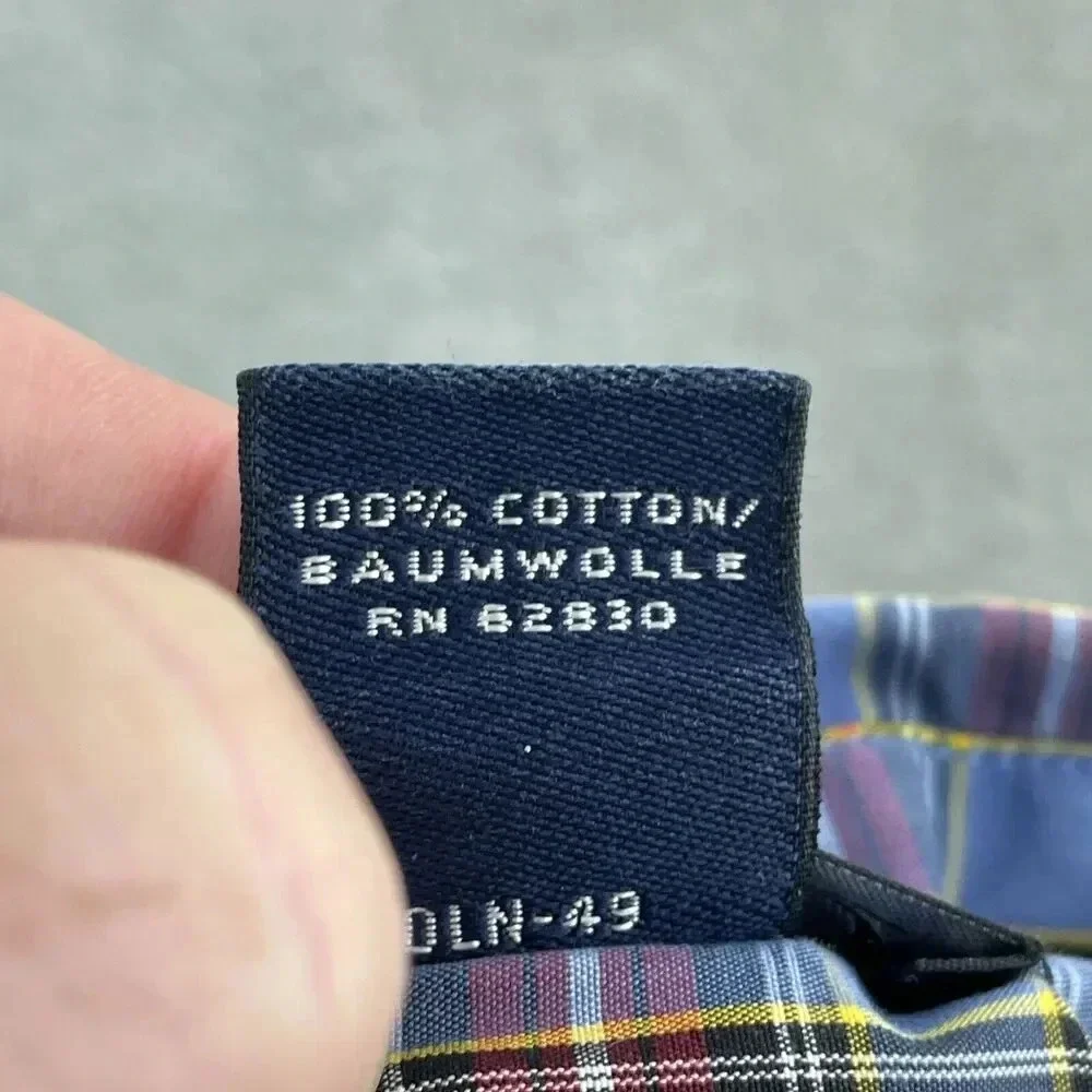 J. Crew Mens Plaid Button-Down Shirt Size 16-16.5 4263